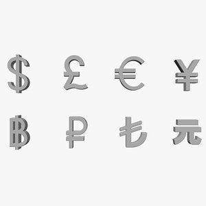 Money Icon Pack 3D model