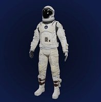 Sci Fi Space Suit Interstellar 3D