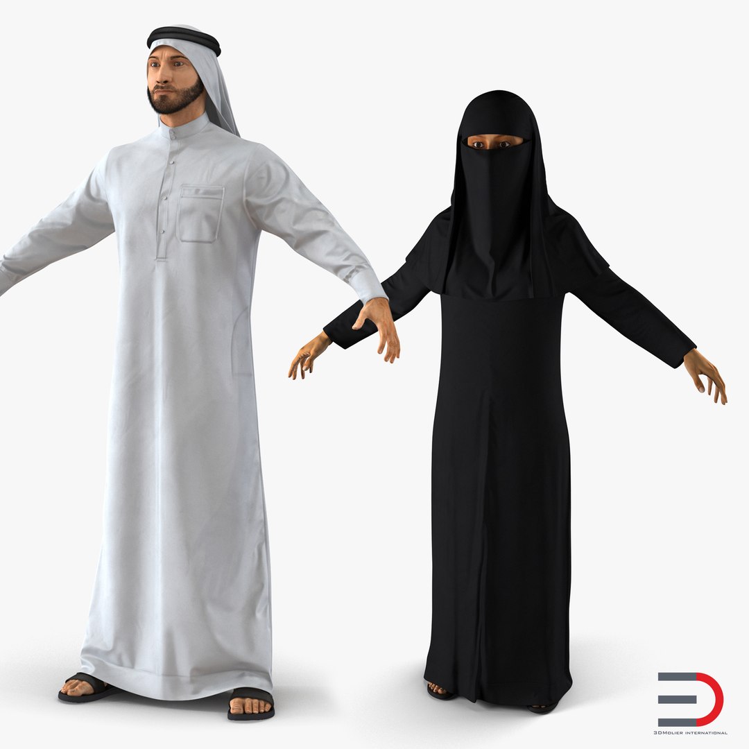 Arab People 3D Models Collection 3D model preview