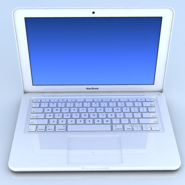 notebook apple macbook 2009 3d model
