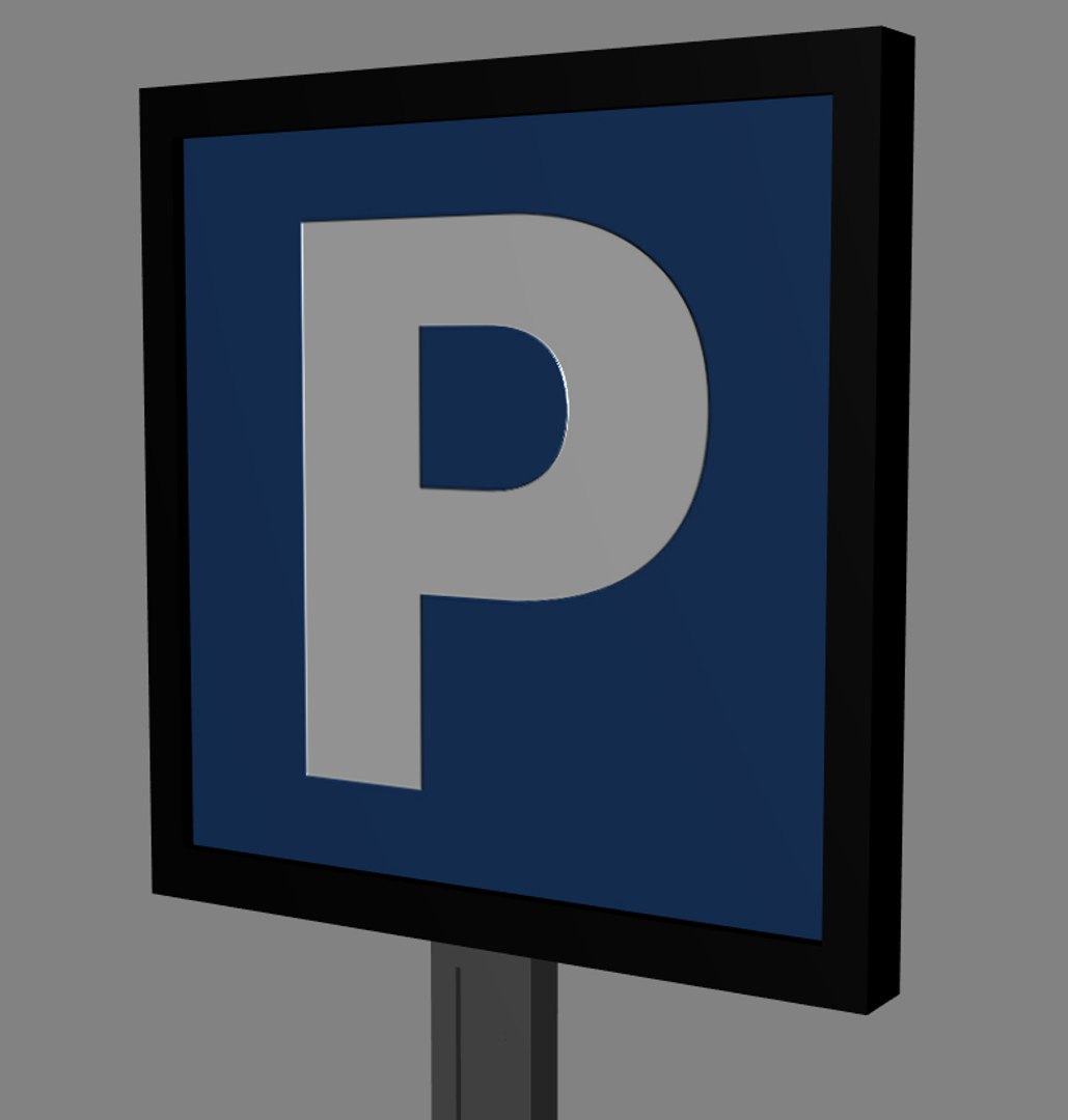 Free Parking Sign Model - TurboSquid 1167183