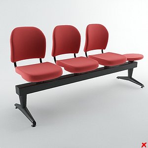 3d airport chair model