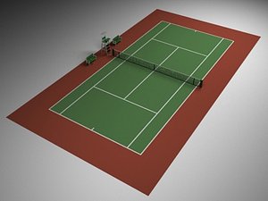 tennis tenniscourt 3d 3ds