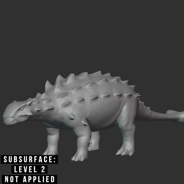 3D model Euoplocephalus Basemesh Low Poly