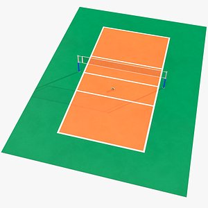 3D Volleyball Court 06 model