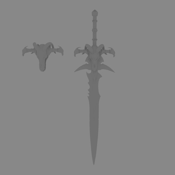 3d frostmourne lich king model