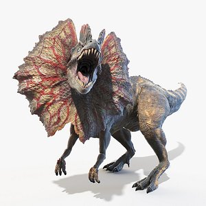 3D dilophosaurus model