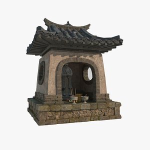 Asian ancient architecture earth temple