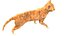 Yellow Cat Fur Rigged 3D model