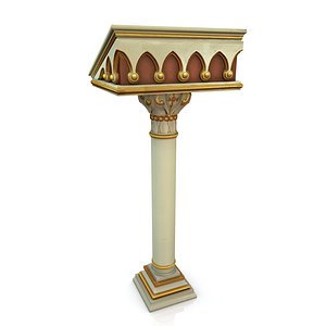 3d model church lectern