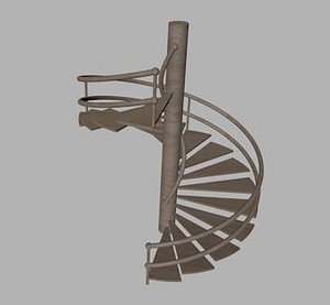 Low poly Spiral Staircase