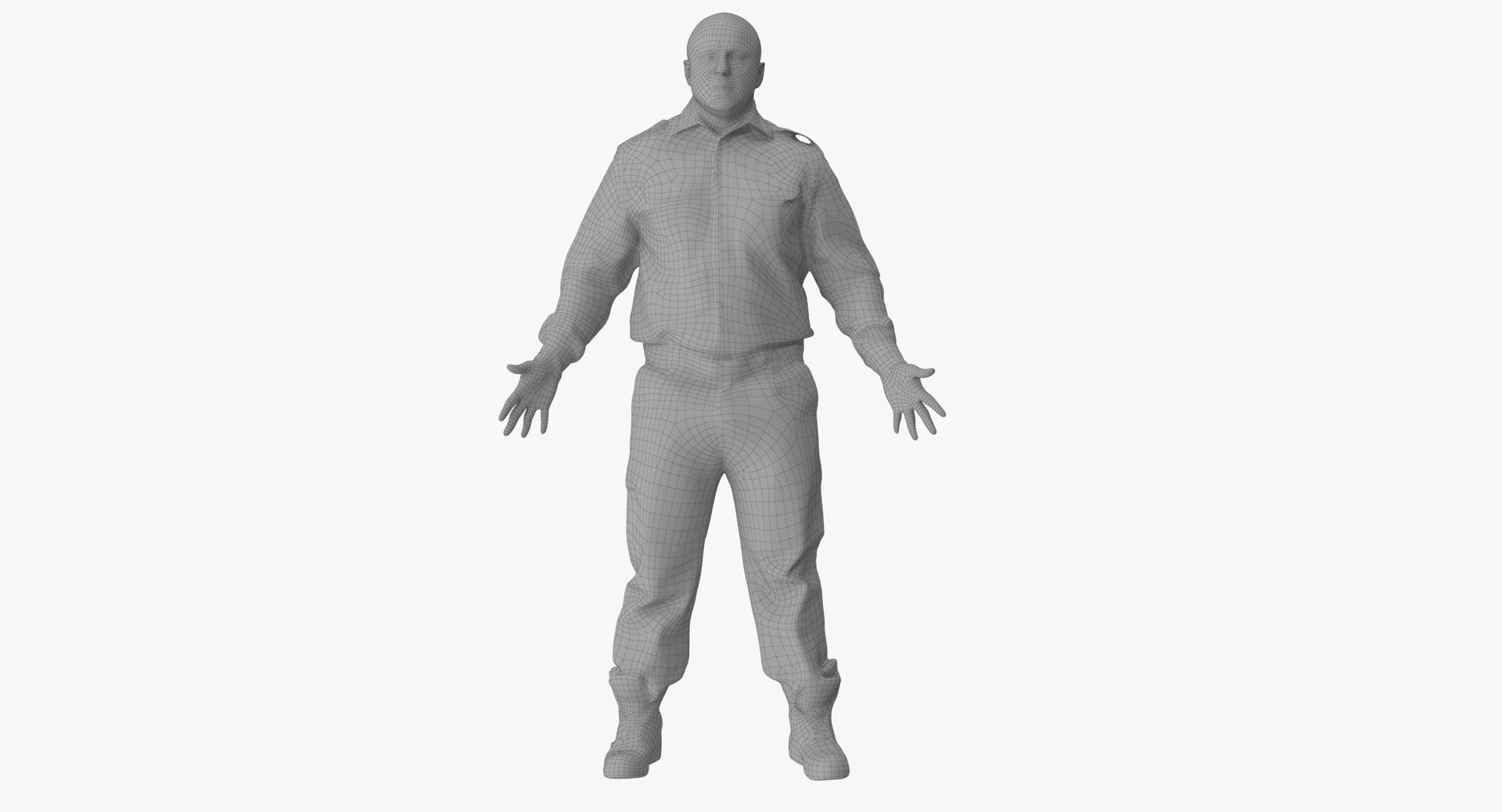 Arnold Uniform Policeman A Pose model https://p.turbosquid.com/ts-thumb/0X/jMTmF5/Lq/arnold_uniform_policeman_a_pose_wireframe_0001/jpg/1635502466/1920x1080/fit_q87/d97077491db56f78729ac32f2b47e4052a941c5d/arnold_uniform_policeman_a_pose_wireframe_0001.jpg