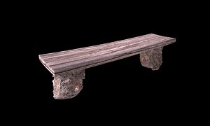Rustic bench model