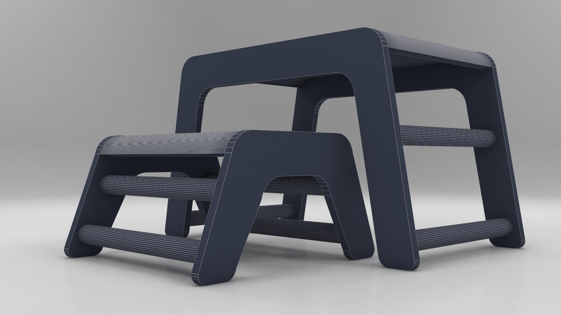 Activity Table 3D Model - TurboSquid 1647580