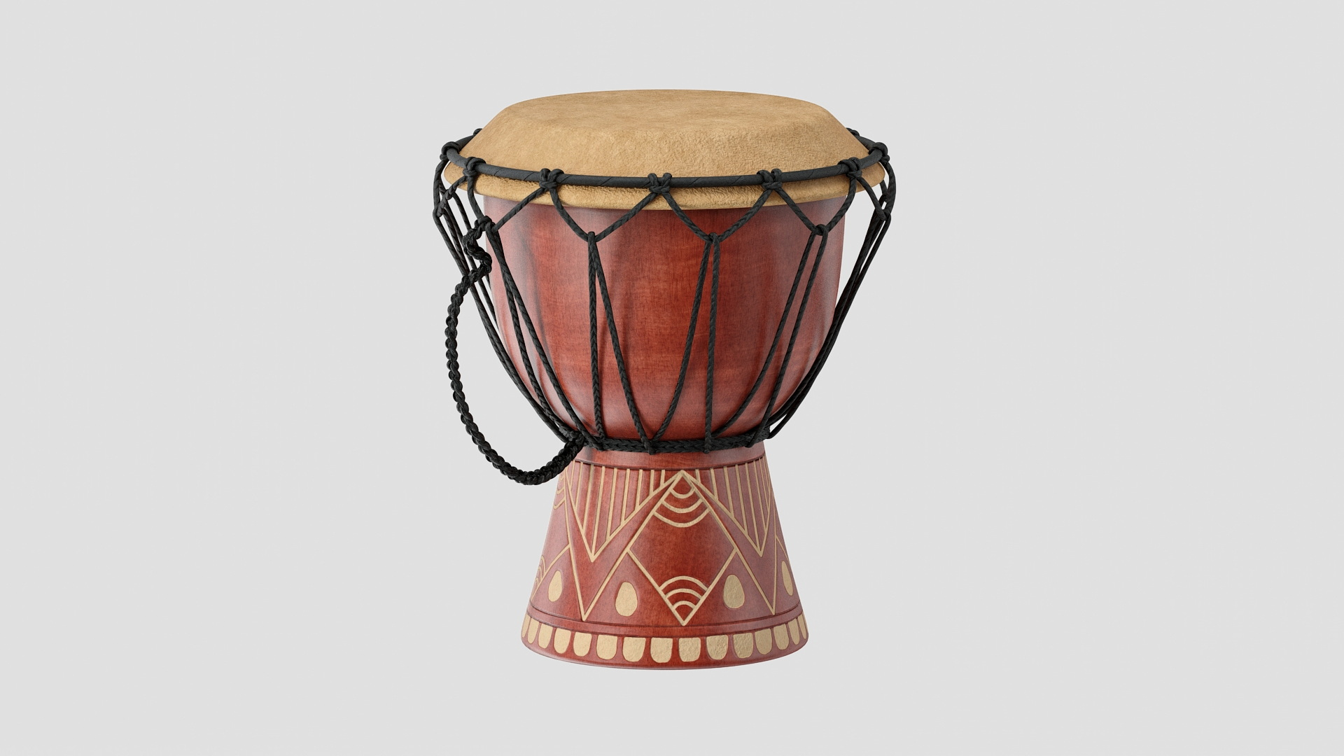 African Drum na May Folk Motif ModelAfrican Drum na May Folk Motif Model  