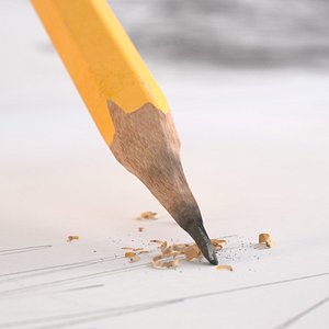 old pencil 3D