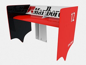 Mclaren mp4 F1 1988 rear spoiler