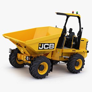 6t-1 site dumper rigged 3D model