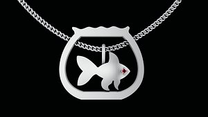 Aquarium fish pendant