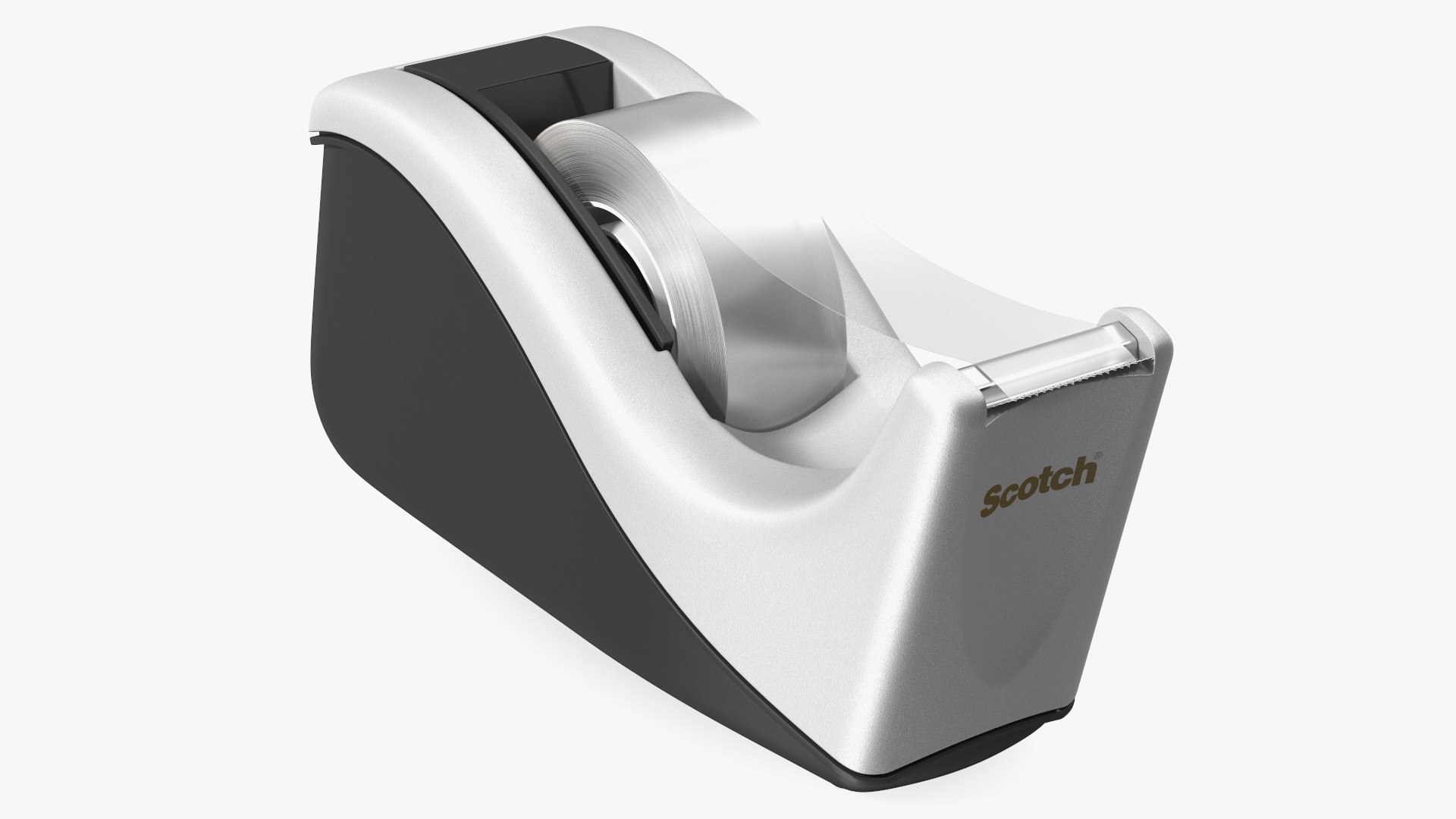 Scotch C60ST Desk Tape Dispenser Transparent 3D model preview