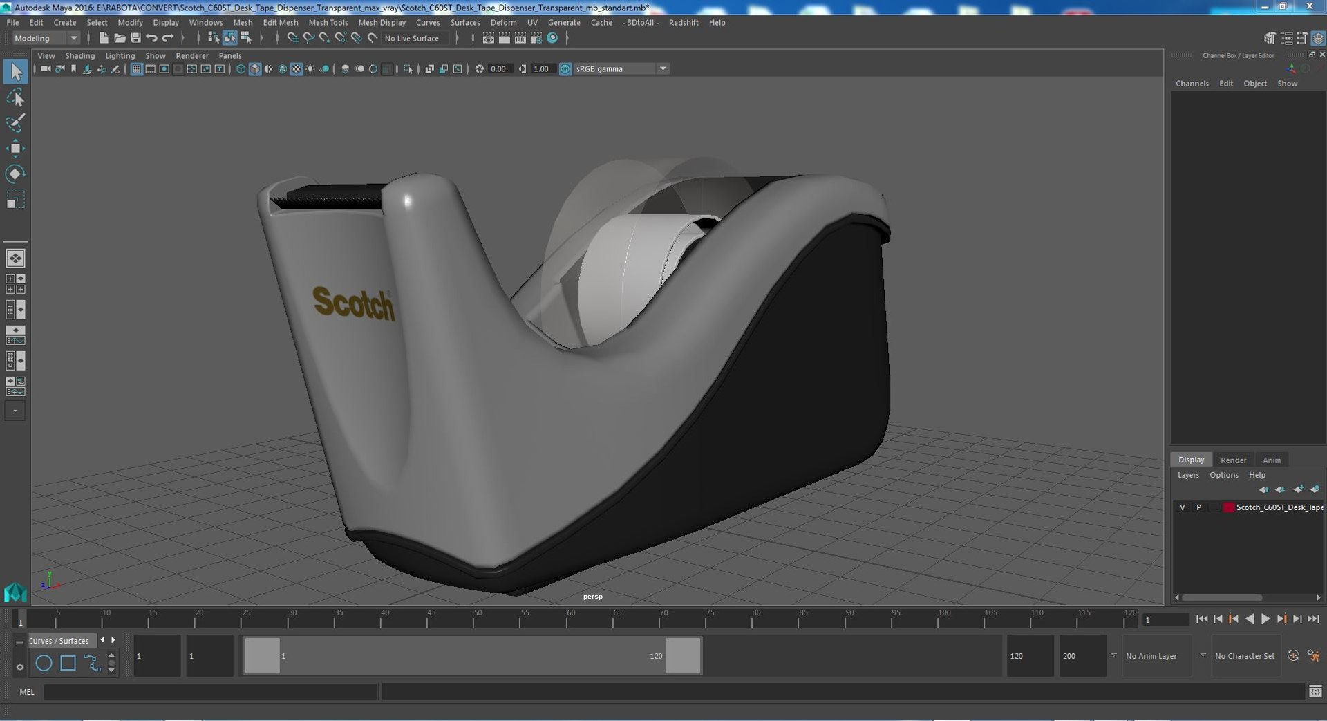 3D Scotch C60ST Desk Tape Dispenser Transparent model https://p.turbosquid.com/ts-thumb/0X/qzIRvu/oQ/scotchc60stdesktapedispensertransparent3dsmodel023/jpg/1636404836/1920x1080/fit_q87/c0e150fb4cff1c8faa44398aad795f3693442e22/scotchc60stdesktapedispensertransparent3dsmodel023.jpg