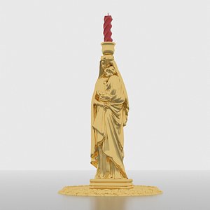 3D candlestick madonna model