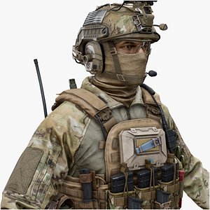 3D Elite Special Force Soldier model