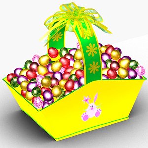 3D Easter basket model