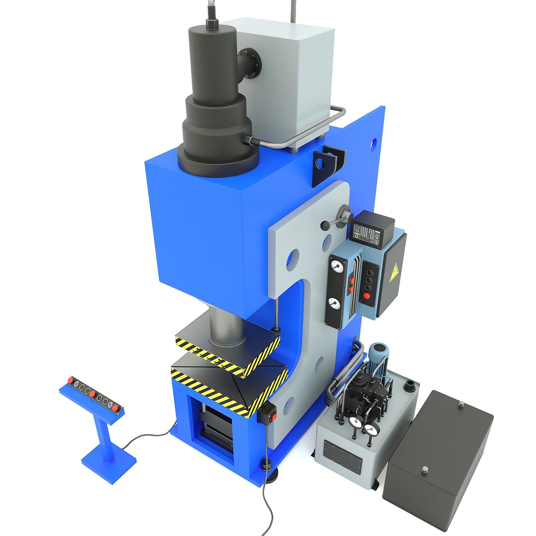 3D PYE250A  Hydraulic press - Industrial machine tool https://p.turbosquid.com/ts-thumb/0Y/7xXRTQ/Gf/hydraulicpresspye250_002/jpg/1680244991/1920x1080/fit_q87/e2e22a910314843d4173c480c5fa2128eab69156/hydraulicpresspye250_002.jpg