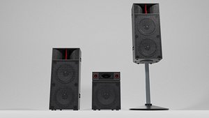 Speaker Sound 01 - Blender 3d