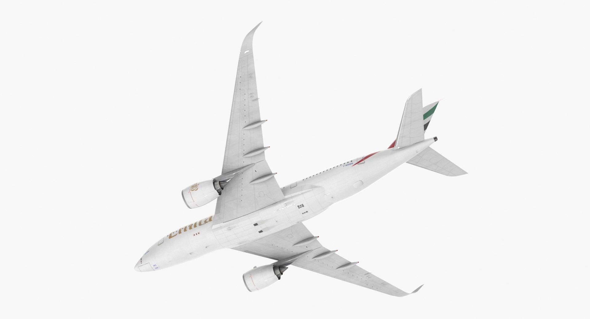 airbus a350-800 emirates air 3D model https://p.turbosquid.com/ts-thumb/0Y/8zOiqp/3Sr2j0F3/airbusa350800emiratesairlineriggedmb3dmodel042/jpg/1492150300/1920x1080/fit_q87/a1283ecc92db606629a967553c4c0a39c8aa3b30/airbusa350800emiratesairlineriggedmb3dmodel042.jpg