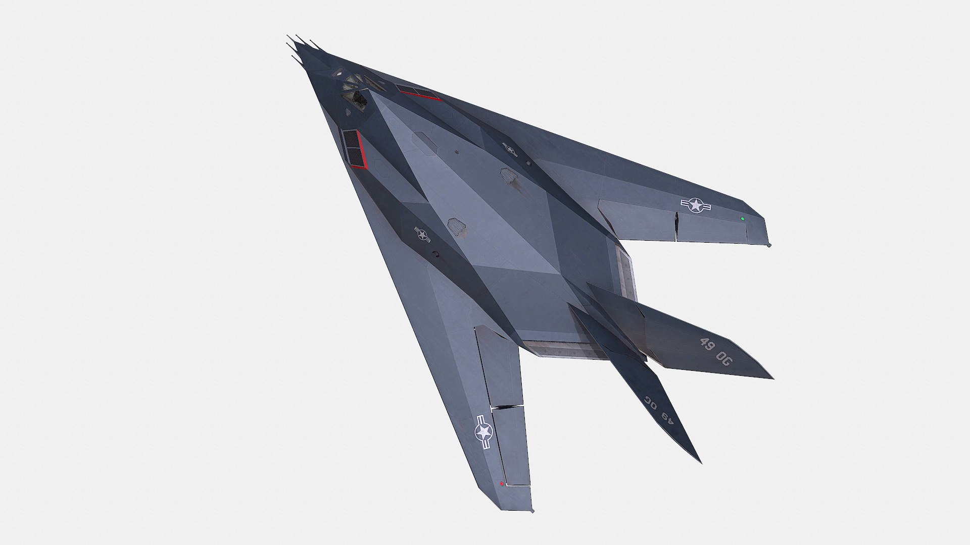 3D f-117 jet https://p.turbosquid.com/ts-thumb/0Y/9a9sVC/NRru7Zm6/screenshot002/png/1607866172/1920x1080/fit_q87/3e7bd8ab869574bee879e5943dc6237318fea0f1/screenshot002.jpg
