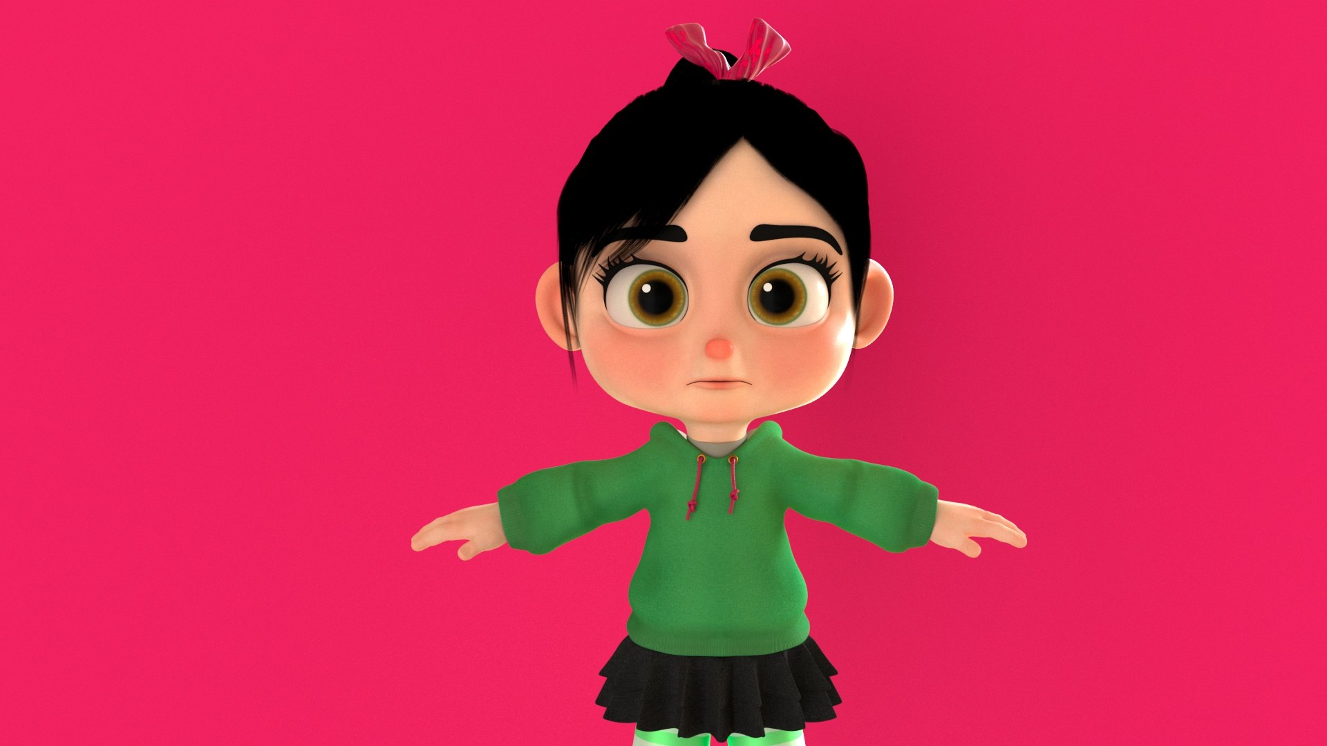 Vanellope - Character from Wreck-It Ralph 3D https://p.turbosquid.com/ts-thumb/0Y/BhW82L/Wj/vanellopefinal6/jpg/1684860557/1920x1080/fit_q87/99247268fd9543af26d43fee327cf38d3b6f72ab/vanellopefinal6.jpg