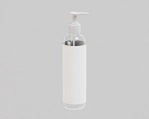 3D Cosmetic oil bottle 002 model