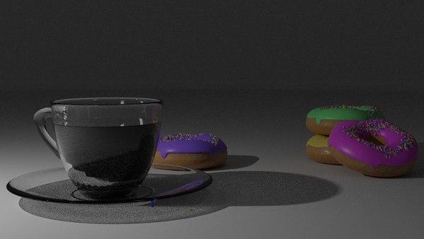 donut coffee 3D model