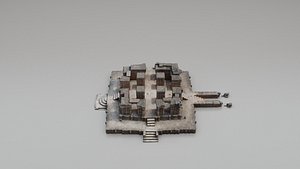 Modern European Palace Architecture 3D Model