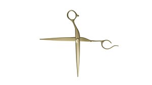 Professional hairdressing scissors Low-poly 3D model