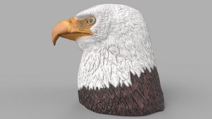 3D eagle head model