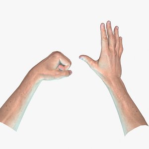 Realistic Male Hand - VR AR Game Ready