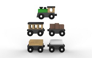 toy train 3D model 3D model