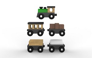 toy train 3D model