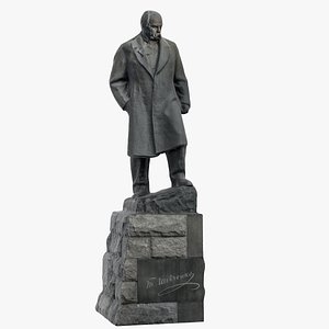 3D taras shevchenko monument