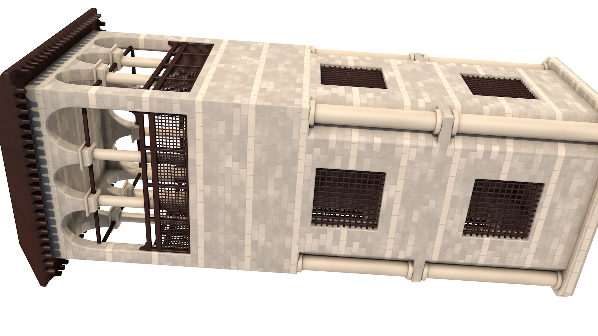 3D Model Islamic Tower Building - TurboSquid 2385344