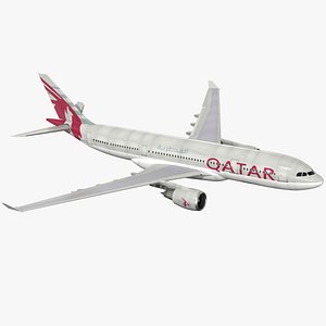 Airbus A330-200 Qatar Airways Rigged