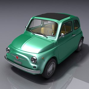 fiat 500 3d model
