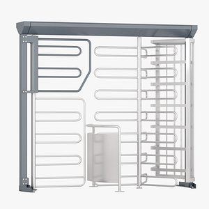 3D security gate model