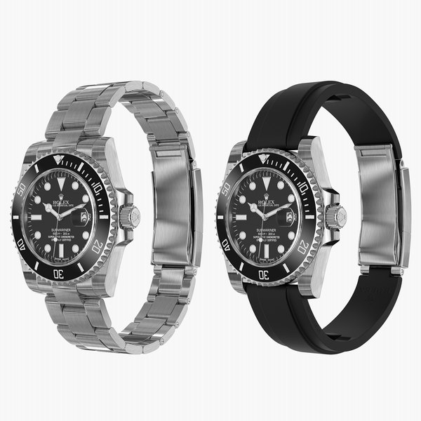 realistic rolex submariner date 3d obj