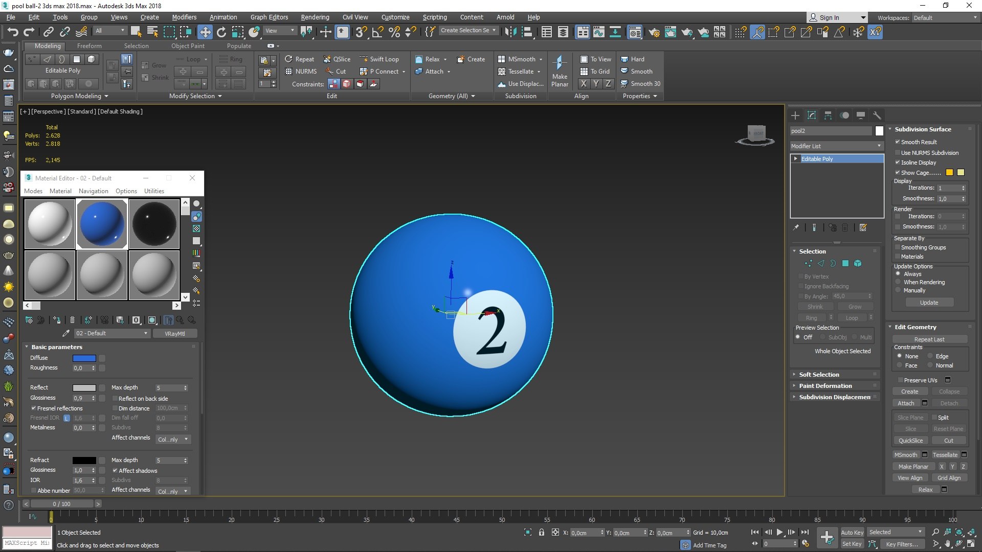 Billiard Pool Ball-2 American Model 3D Model - TurboSquid 1932073