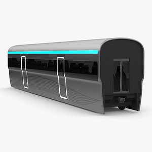Futuristic Passenger Wagon Silver
