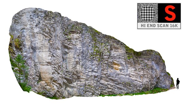 3d model rock hd 16k